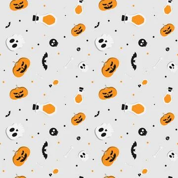 Abstract halloween pattern design background. Stock Illustration