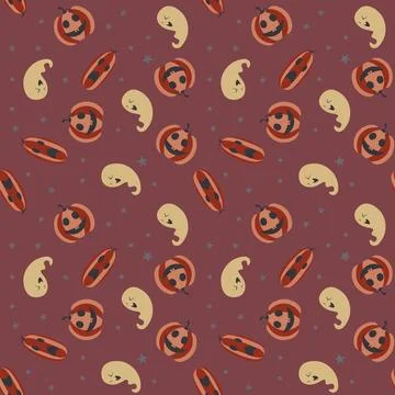 Abstract halloween pattern design background. Stock Illustration