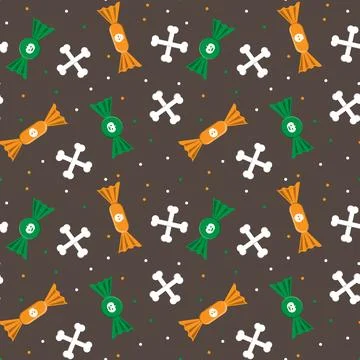 Abstract halloween pattern design background. Stock Illustration