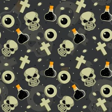 Abstract halloween pattern design background. Stock Illustration