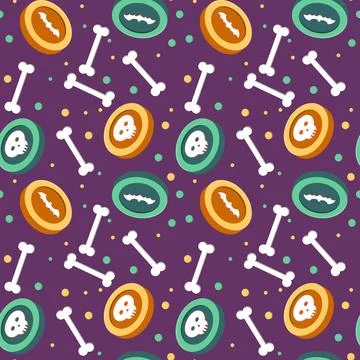 Abstract halloween pattern design background. 스톡 일러스트