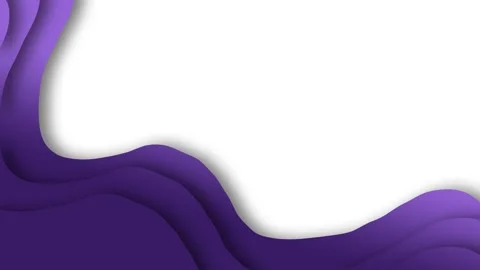 Abstract Halloween Purple Paper Cut Wave Frame Animation with Copy Space. Stock Footage 346123793