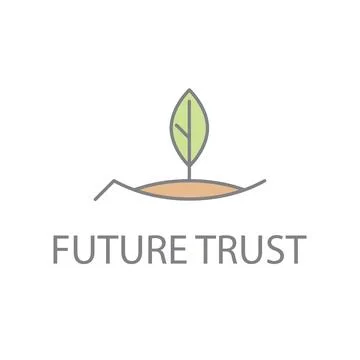 Abstract hand and leaf logo Stock Illustration