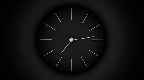 Abstract hand of the clock spinning fast, time passing and opportunities concept Stock Illustration