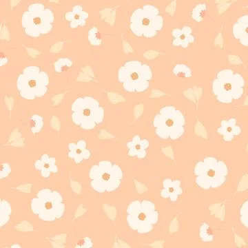 Abstract hand draw floral pattern background. Vector. 스톡 일러스트