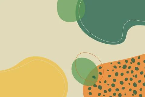 Abstract hand draw organic shape background. Vector. Stock Illustration