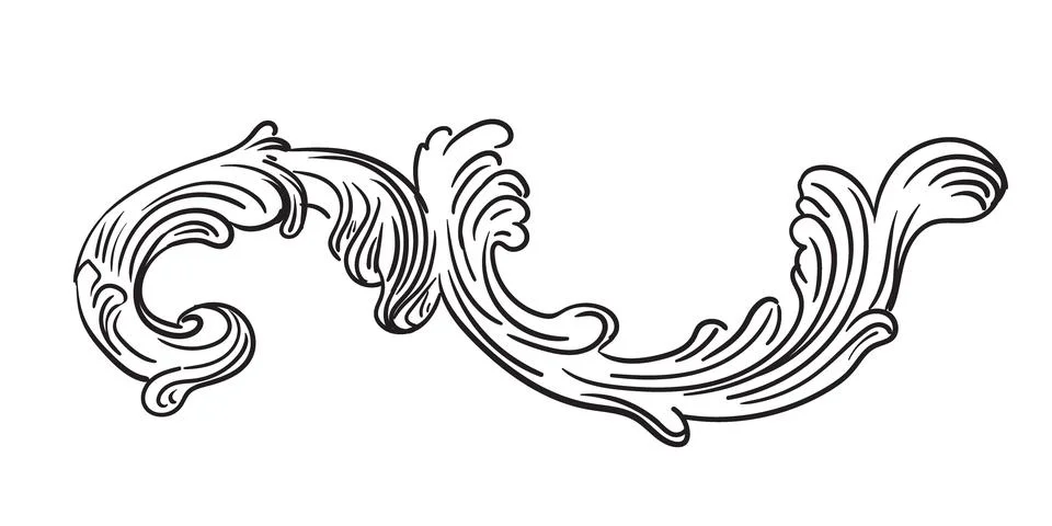 Abstract hand drawing architectural element vector illustration Illustrazione stock