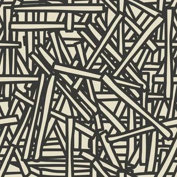 Abstract hand drawing line shape pattern Stock Illustration