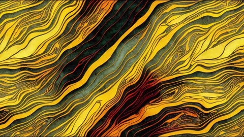 Abstract Hand Drawing Liquid Fluid Wavy Marble Seamless animation Stock Footage 220105986