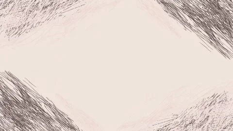 Abstract hand drawn animated border frame with copy space, seamless loop Stock-Footage 342045087
