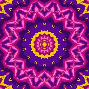 Abstract hand drawn art, stylized floral doodle background Stock Illustration