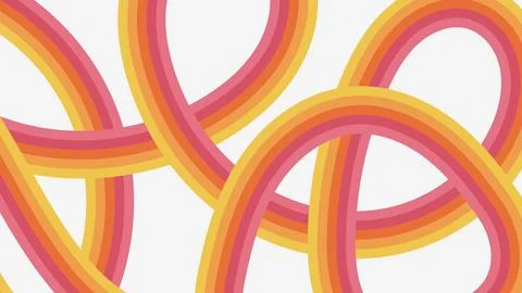 Abstract hand drawn background with copy space and colorful stripe. Retro vector Stock Illustration