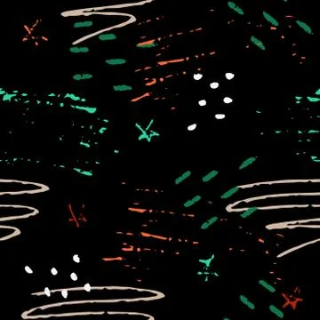 Abstract hand-drawn background with marker strokes and doodles. Illustrazione stock