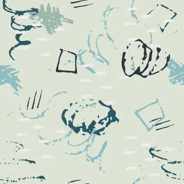 Abstract hand-drawn background with marker strokes and doodles. Illustrazione stock