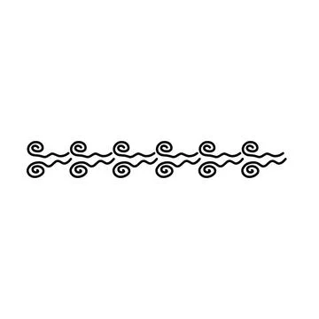 Abstract hand drawn border line vintage doodle art vector scribble brush 스톡 일러스트