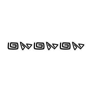 Abstract hand drawn border line vintage doodle art vector scribble brush Stock Illustration