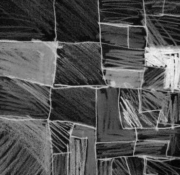 Abstract Hand Drawn Charcoal Grid Pattern with Textured Geometric Shapes an.. 스톡 일러스트