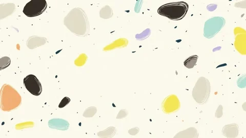 Abstract hand drawn colorful painted dots background seamless loop Stockbeeldmateriaal 341429072