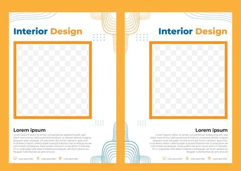 Abstract hand drawn flyer template collection Stock Illustration