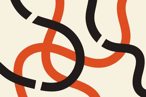 Abstract hand drawn lines background. Stock Illustration