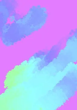 Abstract hand drawn neon gradient illustration background wallpaper Stock Illustration