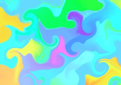 Abstract hand drawn neon gradient illustration background wallpaper Stock Illustration