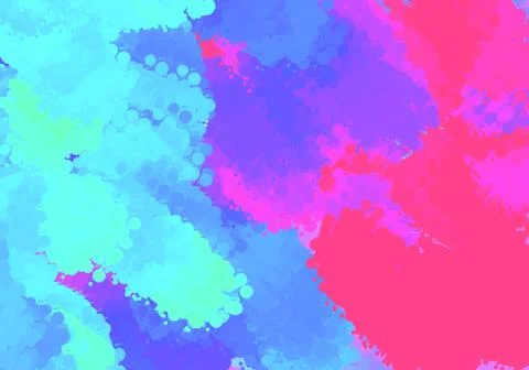 Abstract hand drawn neon gradient illustration background wallpaper Stock Illustration