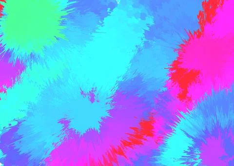 Abstract hand drawn neon gradient illustration background wallpaper Stock Illustration