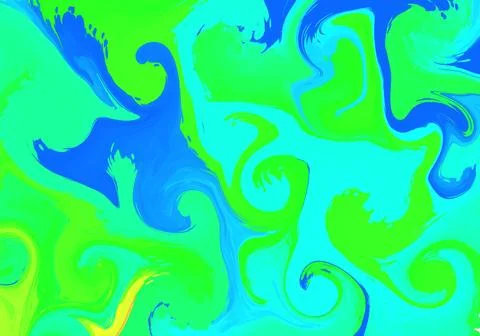 Abstract hand drawn neon gradient illustration background wallpaper Stock Illustration