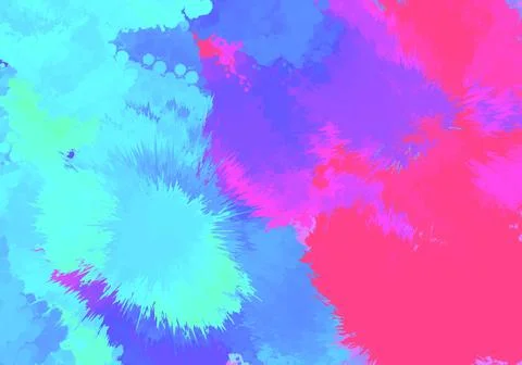 Abstract hand drawn neon gradient illustration background wallpaper Stock Illustration