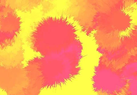 Abstract hand drawn neon gradient illustration background wallpaper Stock Illustration