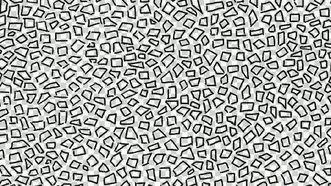 Abstract hand-drawn pattern of chaotic geometric shapes on alpha background Illustrazione stock