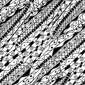 Abstract hand-drawn pattern Illustrazione stock