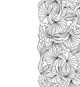 Abstract hand drawn pattern Stock Illustration