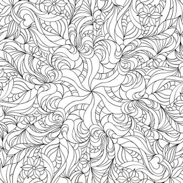 Abstract hand drawn pattern Stock Illustration