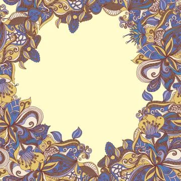 Abstract hand-drawn pattern. seamless doodle texture Illustrazione stock