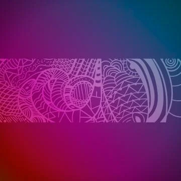 Abstract hand drawn Pattern with Snakes Stock Illustration