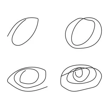 Abstract hand drawn scribble lines illustration Illustrazione stock