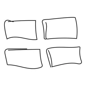 Abstract hand drawn scribble lines illustration Illustrazione stock