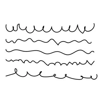 Abstract hand drawn scribble lines illustration Illustrazione stock