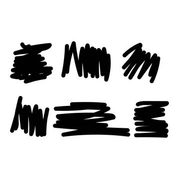 Abstract hand drawn scribble lines illustration Illustrazione stock