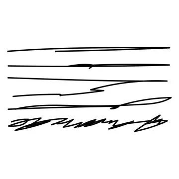 Abstract hand drawn scribble lines illustration Illustrazione stock