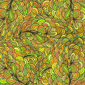 Abstract hand drawn seamless background pattern Stock Illustration