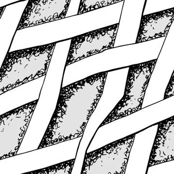Abstract hand drawn seamless pattern Stock Illustration