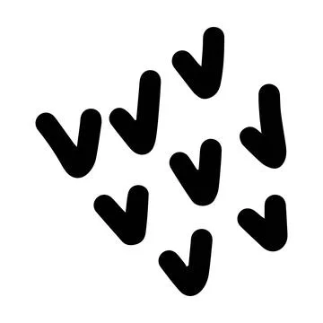 Abstract hand drawn shape doodle, vector modern and contemporary design art Stock Illustration