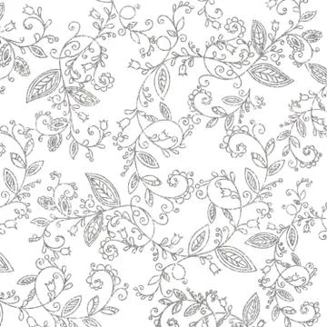Abstract hand drawn silver pattern Stock Illustration