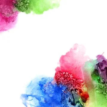 Abstract hand drawn watercolor background,vector illustration, stain watercolors Stock Illustration