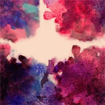 Abstract hand drawn watercolor background,vector illustration, stain watercol Stock Illustration
