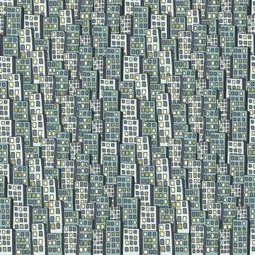 Abstract hand-drown industrial pattern Stock Illustration