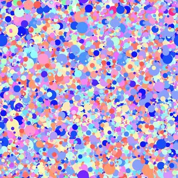 Abstract hand drown polka dots background. White dotted seamless pattern with Stock Illustration